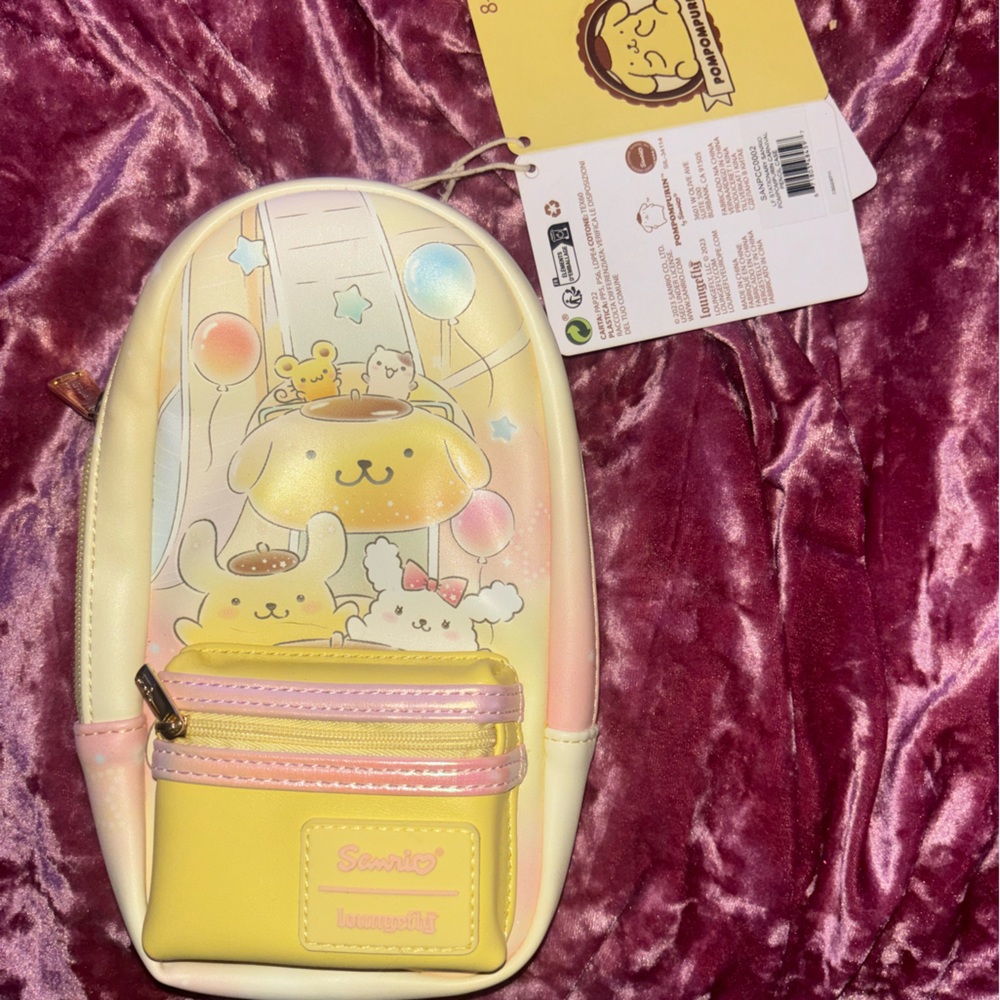 Sanrio Pompompurin Mini Backpack pouch nwt